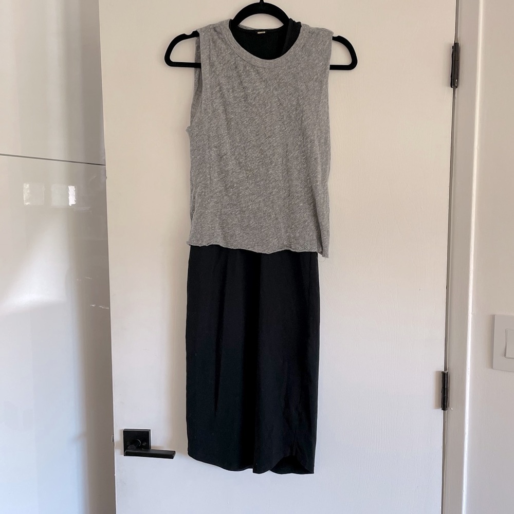 Monrow double layer sporty tank dress